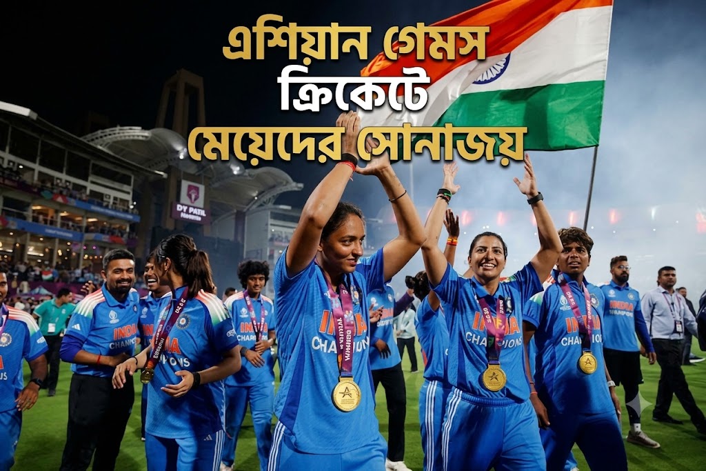 এশিয়ান গেমস ক্রিকেটে সোনা জয় ভারতের মেয়েদের
