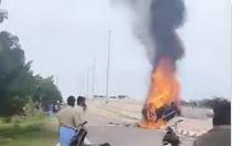 তেলেঙ্গানায় ভয়াবহ গাড়ি দুর্ঘটনা, পুড়ে মৃত চিকিৎসক