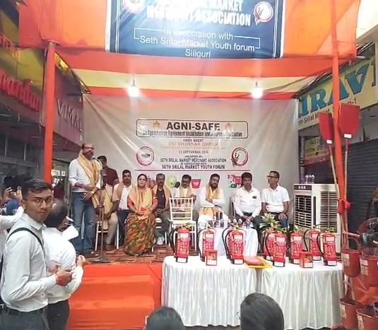 অগ্নিকাণ্ড রুখতে শেঠ শ্রীলাল মার্কেটে ‘অগ্নি-সেফ’ কর্মসূচি