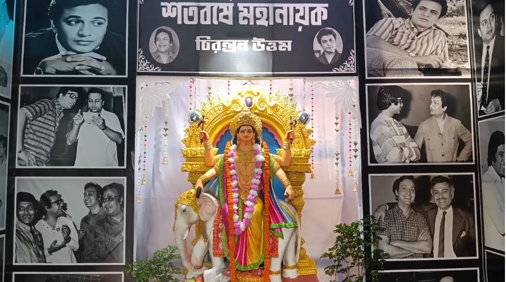 বক্রেশ্বরের বিশ্বকর্মা পুজোর থিমে শতবর্ষে উত্তম