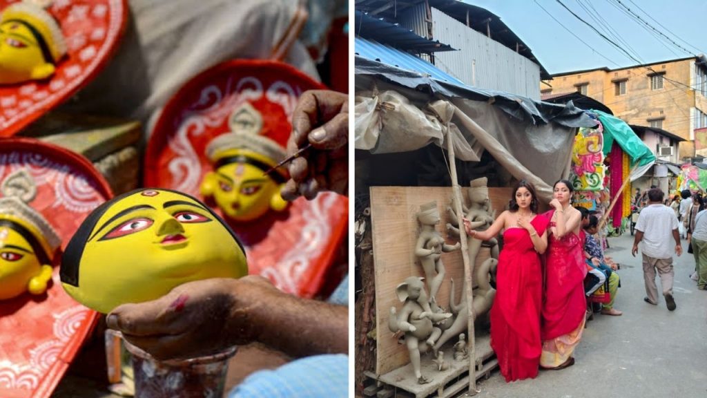 কুমোরটুলির ব্যস্ততাকে ছাপিয়ে চলছে সেলফি, প্রি ওয়েডিং শ্যুট
