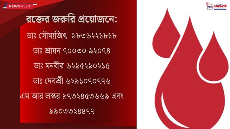 চোরবাগান:‌ রক্তের হাহাকার, কেন সঙ্কটের কথা ঘোষণা করছে না প্রশাসন?‌ প্রশ্ন রক্তদান আন্দোলনের কর্মীদের