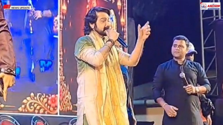 দুর্গাপুরে চণ্ডীদাসের রাজেন্দ্র প্রসাদ সার্বজনীন দুর্গাপুজোয় প্রসেনজিৎ