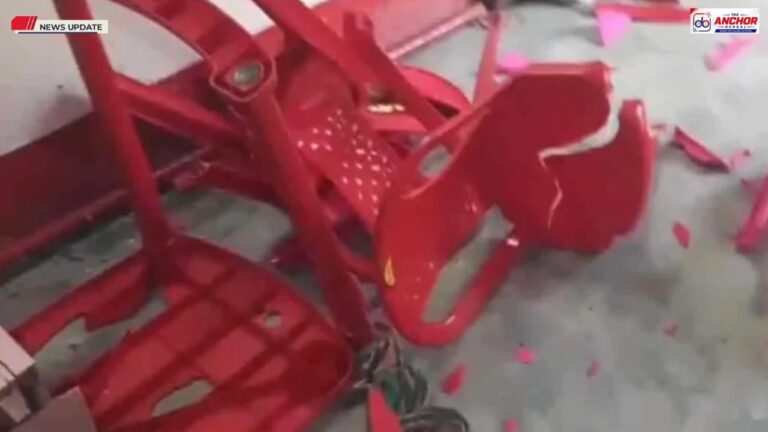 দশমীর রাতে রাজারহাটে সিপিএম ও কংগ্রেস কার্যালয়ে তাণ্ডব